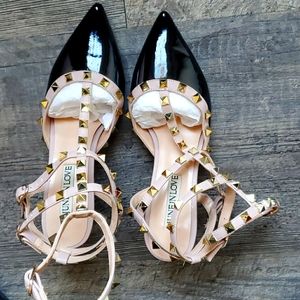 June In Love Studded Heeled Shoes